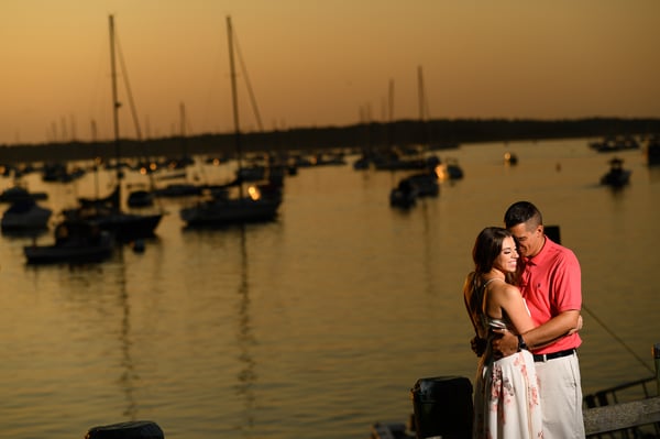 Northport Harbor Engagement Photo | Lotus Wedding Photography